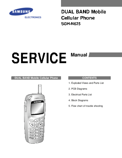 Samsung SGH-N625 service manual