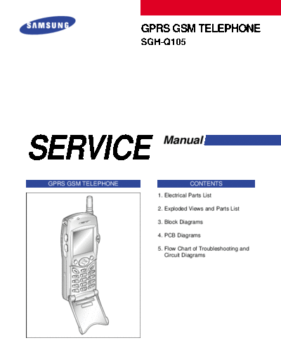 Samsung SGH-Q105 service manual