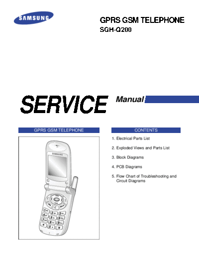 Samsung SGH-Q200 service manual