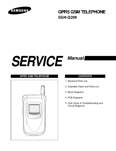Samsung SGH-Q208 service manual
