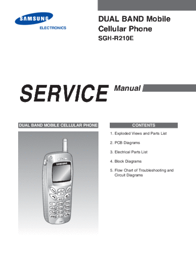 Samsung SGH-R210E service manual