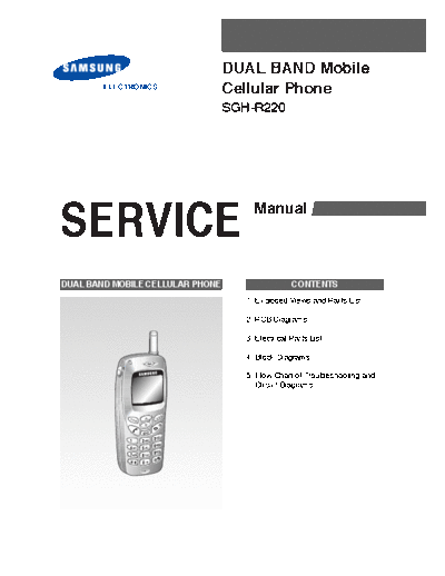 Samsung SGH-R220 service manual