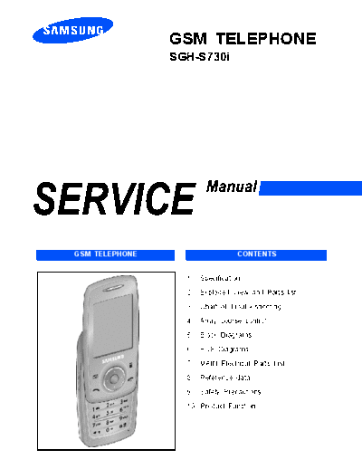 Samsung SGH-S730i service manual