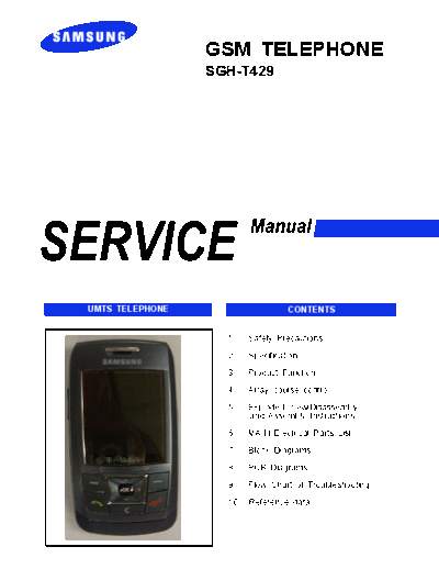 Samsung SGH-T429 service manual