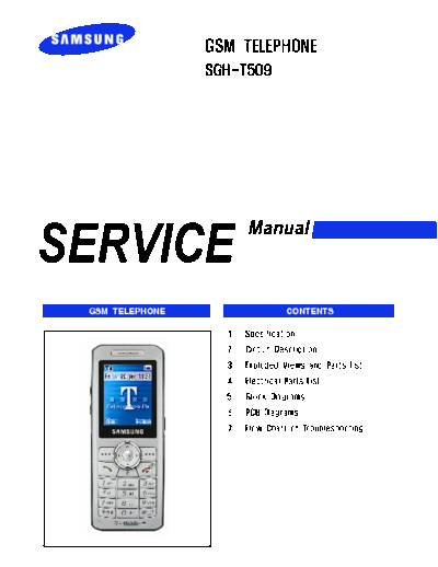 Samsung SGH-T509 service manual