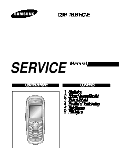 Samsung SGH-X105 service manual