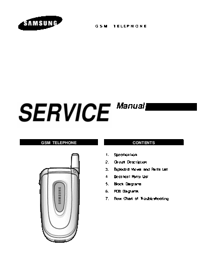Samsung SGH-X450 service manual