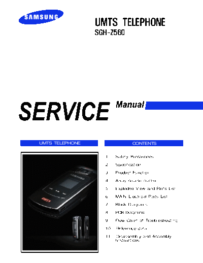 Samsung SGH-Z560 service manual