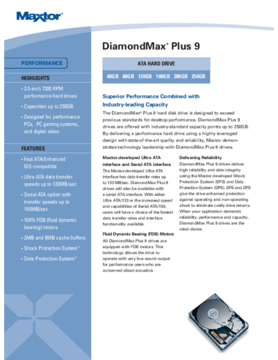 Maxtor DiamondMax Plus 9 II