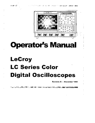 LECROY LC Series Operation