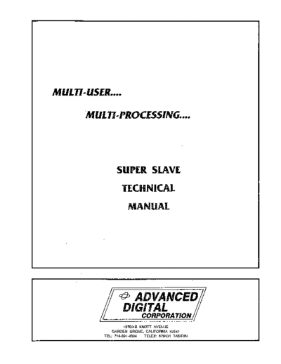 ADC_Super_Slave_Technical_Manual_1982