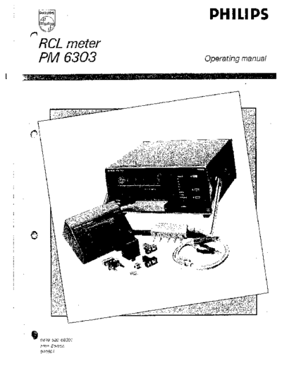 PHILIPS PM 6303 Sec 1-3 Operating