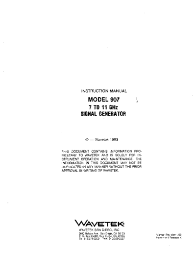 WAV 907 Instructions
