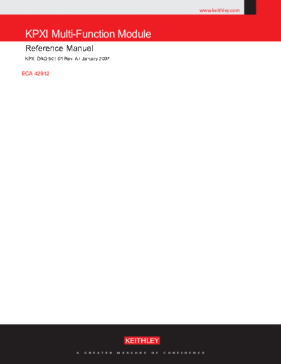 KPXI-DAQ-901 (A - Jan 2007)(Ref)