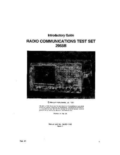 MARCONI 2955B Introductory Guide