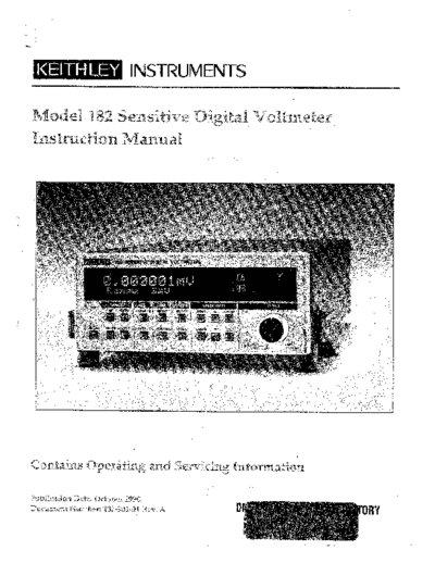 KEI 182 Operations Only