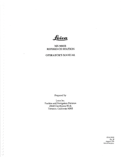 Leica_MX9400R_MX9400R_Reference_Station_Operators_Manual_-_part_1_Operator_Manual-Leica-MX9400RReferenceStationOperatorsManual-part1