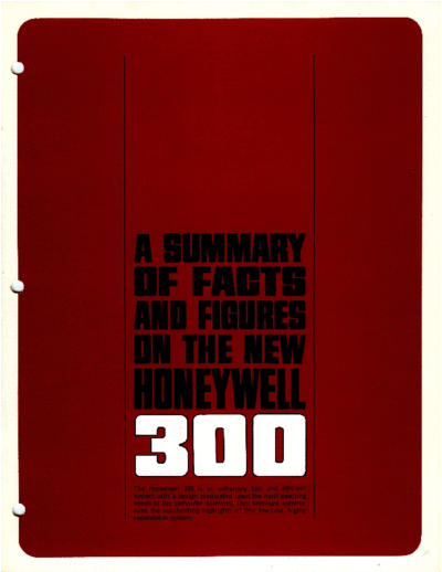 Honeywell_300_Summary_of_Facts_and_Figures_1964