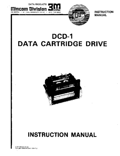 81-3540-9470-8_DCD-1_Data_Cartridge_Drive_Instruction_Manual_May77