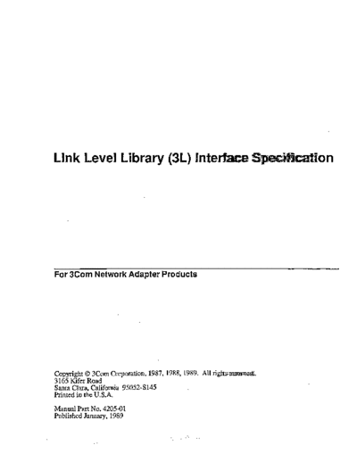 4205-01_Link_Level_Library_3L_Interface_Specification_Jan89