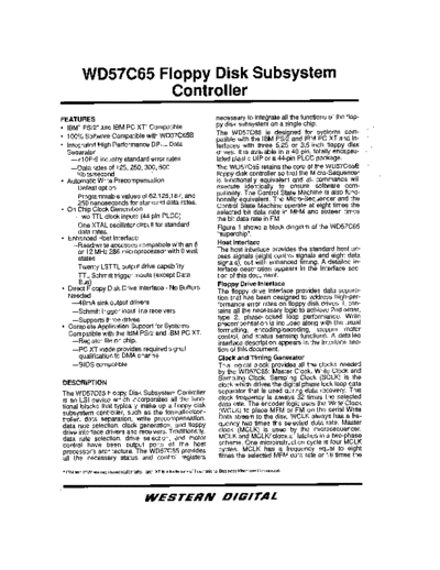 WD57C65_Floppy_Disk_Subsystem_Controller_May88