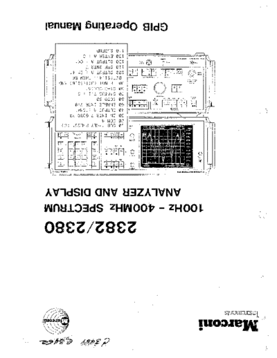 MARCONI 2382_2380 GPIB Operating