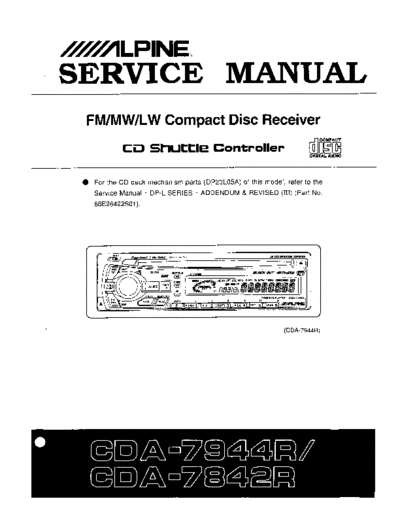ALPINE  CDA-7944R,7842R