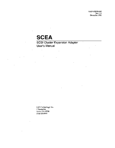 CMD_SCEA_SCSI_Cluster_Expansion_Adapter_Dec92