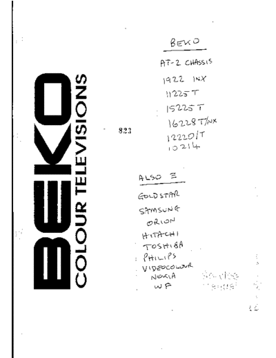 BEKO chassis AT-2