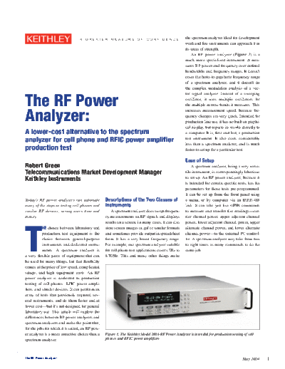 2523 RF Power Analyzers