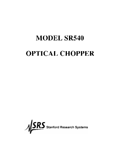 www.thinksrs.com-SR540m