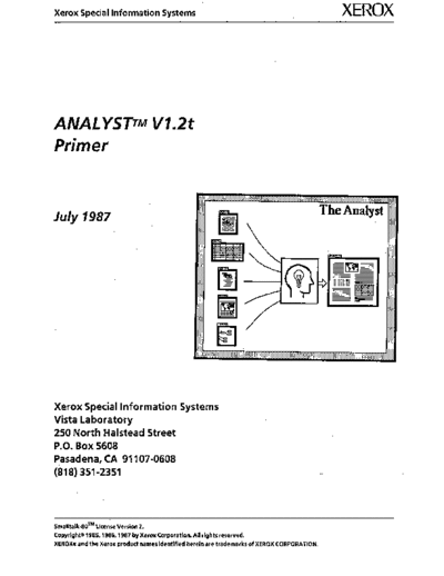 ANALYST_V1.2t_Primer_Jul87