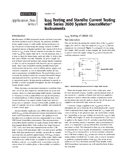 IDDQ Testing AN