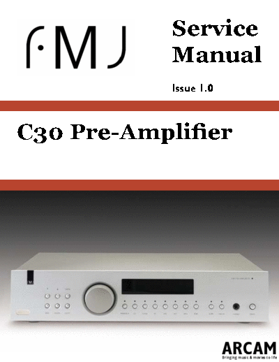 hfe_arcam_fmj_c30_service