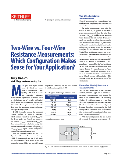 2Wire_4Wire Resistance Article