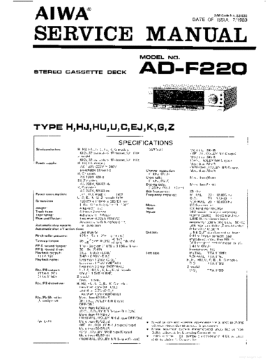 hfe_aiwa_ad-f220_service