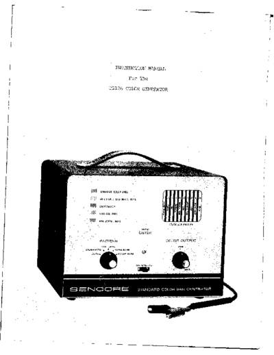 Sencore--CG126--service,user--ID5943
