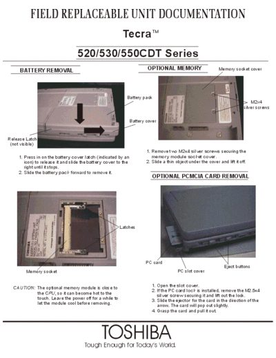 TECRA 520_ 530_ AND 550 CDT SERIES