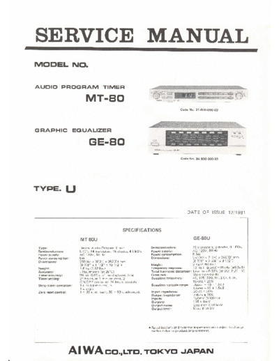 Aiwa-MT-80-Service-Manual