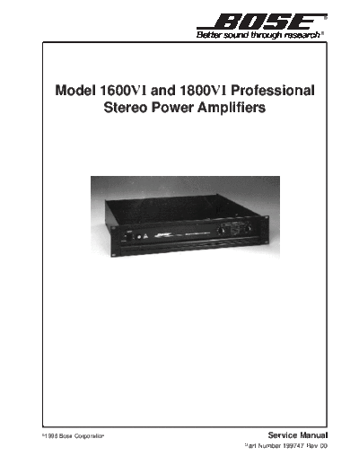 Bose-1600VIPro  pwramp
