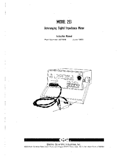 ESI 253 Instruction
