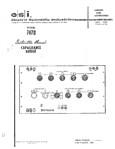 ESI 707B Instruction