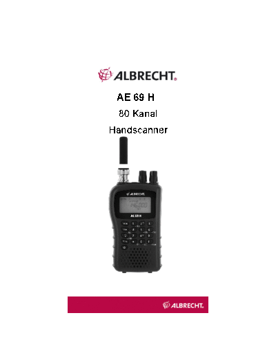 albrecht_ae69h_-_servis_manual