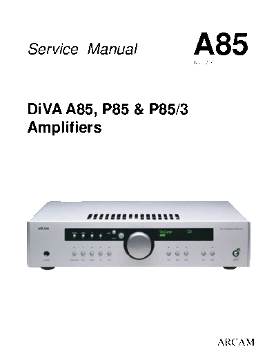 Arcam-P85-Service-Manual