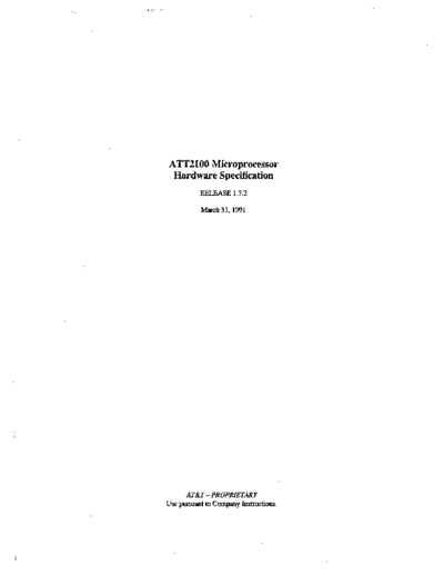 ATT2100_Microprocessor_Hardware_Specification_Mar91