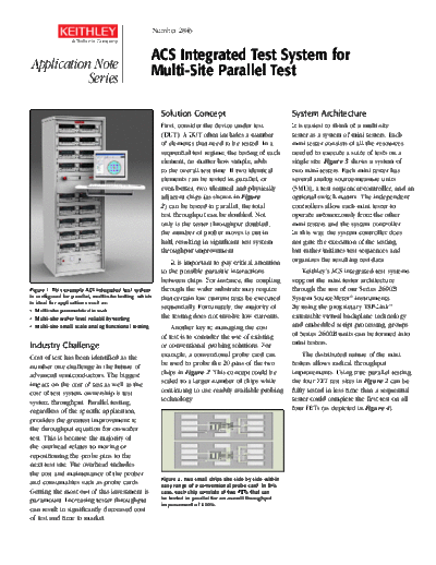 2845 ACS Multi-Site Parallel Test AN
