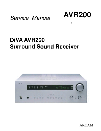 hfe_arcam_diva_avr200_service