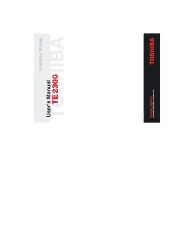 SATELLITE PRO TE2300 UserMan
