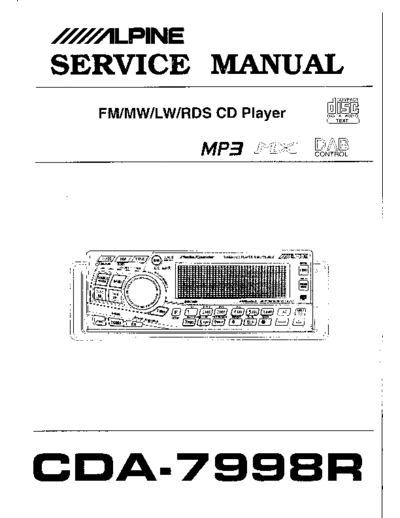 Alpine  CDA-7998R