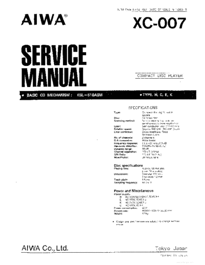 hfe_aiwa_xc-007_service